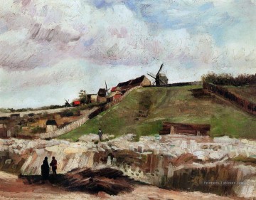  Carrier Peintre - Montmartre la carrière et les moulins à vent Vincent van Gogh